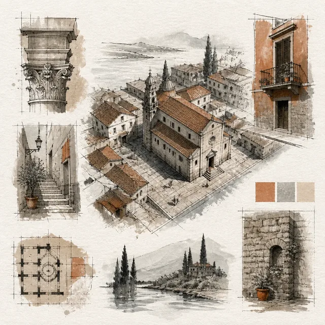 Architectural Nocturne style artwork preview