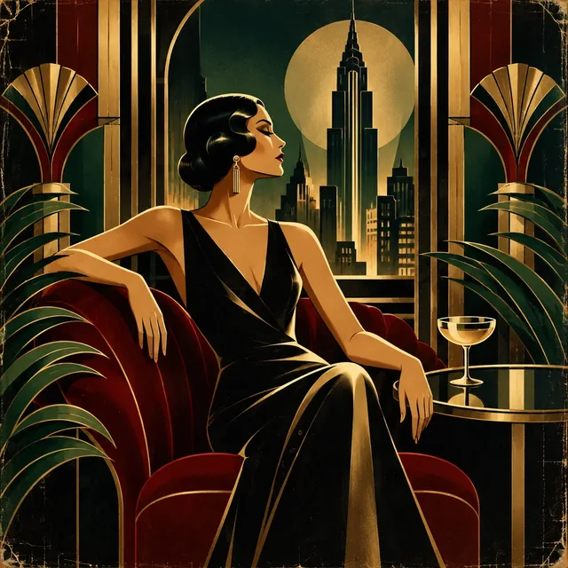 Art Deco Lacquer Poster style artwork preview