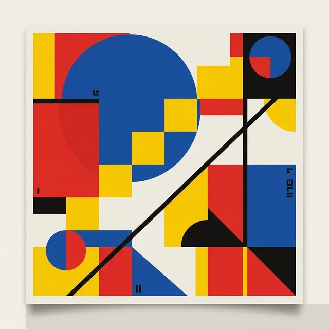 Bauhaus Composition style artwork preview