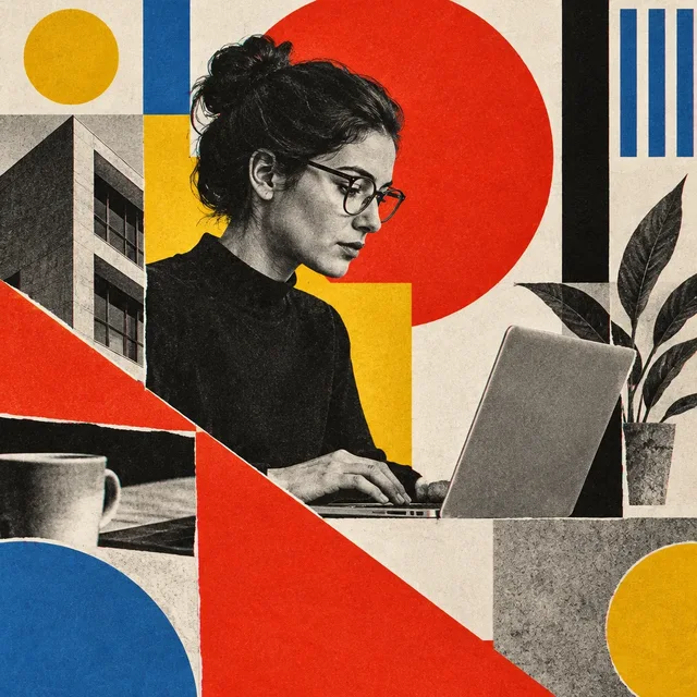 Bauhaus Photomontage style artwork preview