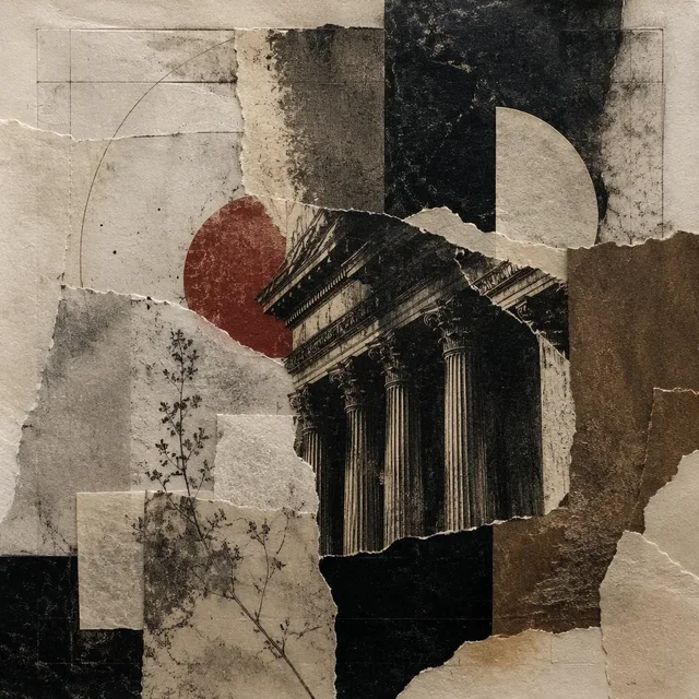 Blackened Chine-Collé style artwork preview