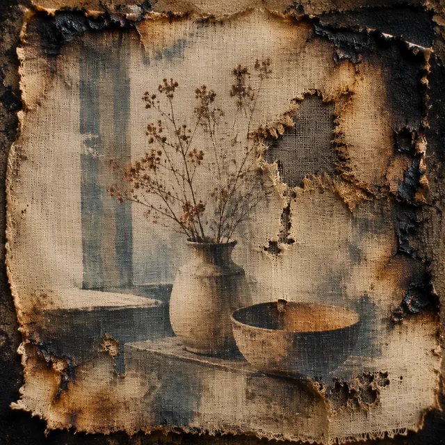 Burnt Linen Transfer style artwork preview