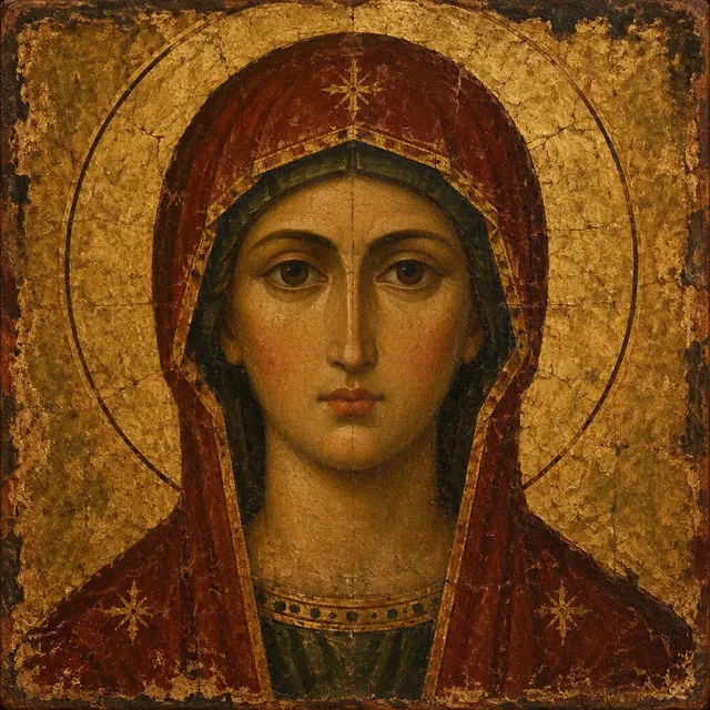 Byzantine Encaustic Icon style artwork preview
