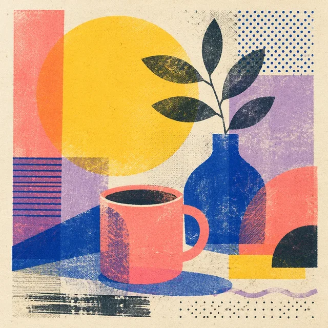 Chromatic Risograph style artwork preview