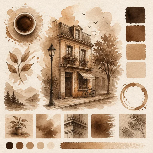 Coffee Espresso Painting style artwork preview