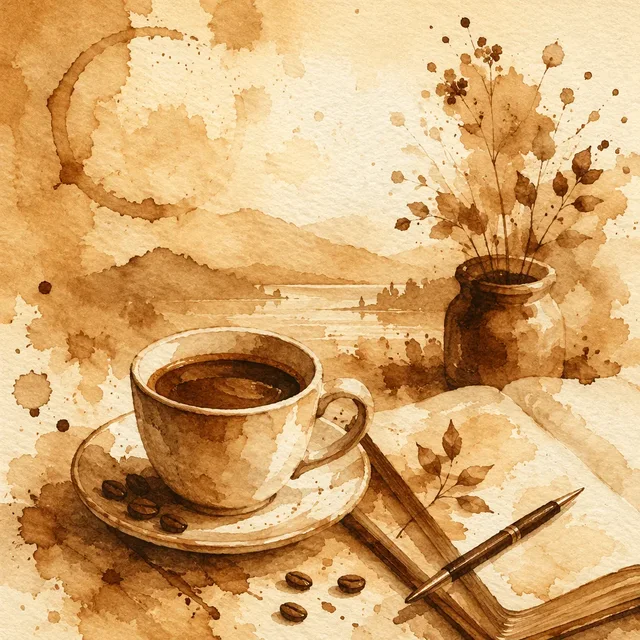 Coffee Wash style artwork preview