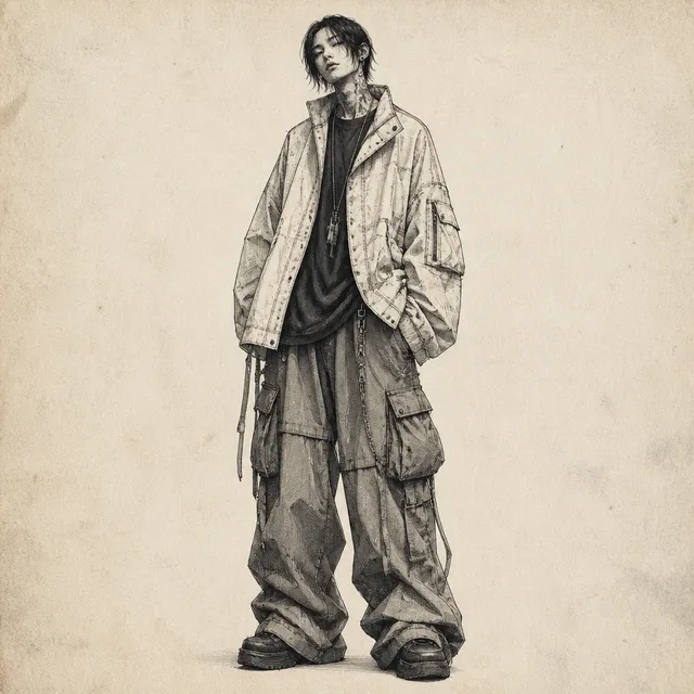 Croquipad: Streetwear Fashion Plate style artwork preview