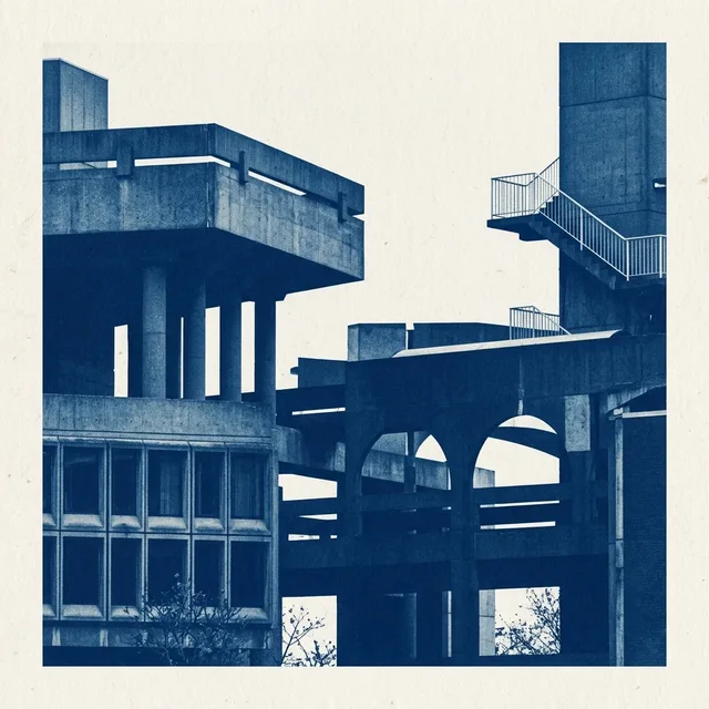 Cyanotype Architecture style artwork preview