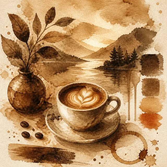 Espresso Wash Coffee style artwork preview