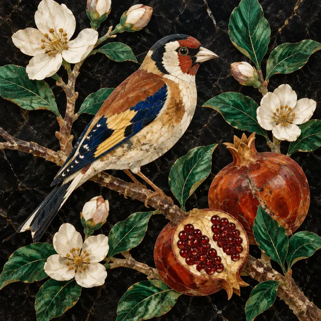 Florentine Pietra Dura style artwork preview