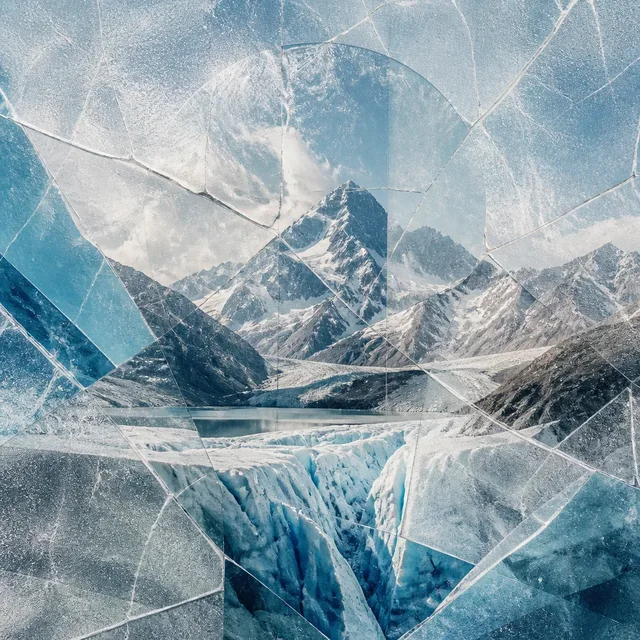 Glacier Glass Collotype style artwork preview