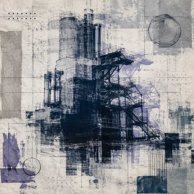 Indigo Carbon Transfer style artwork preview