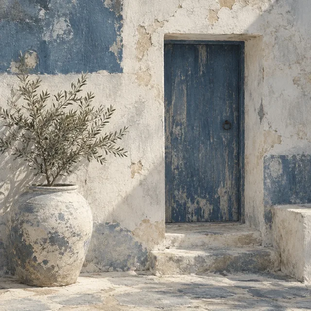 Indigo Limewash style artwork preview