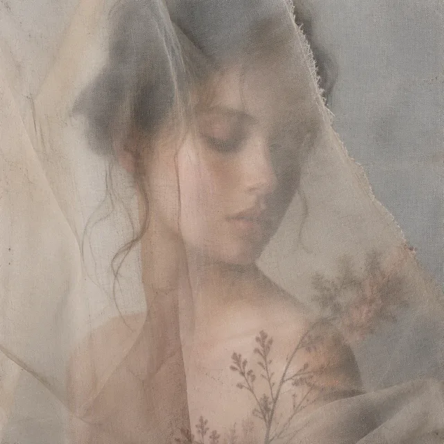 Ivory Scrim Portrait style artwork preview