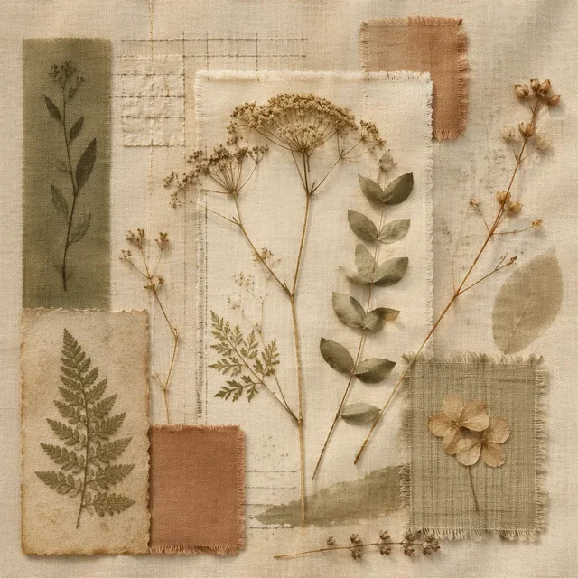 Linen Herbarium style artwork preview