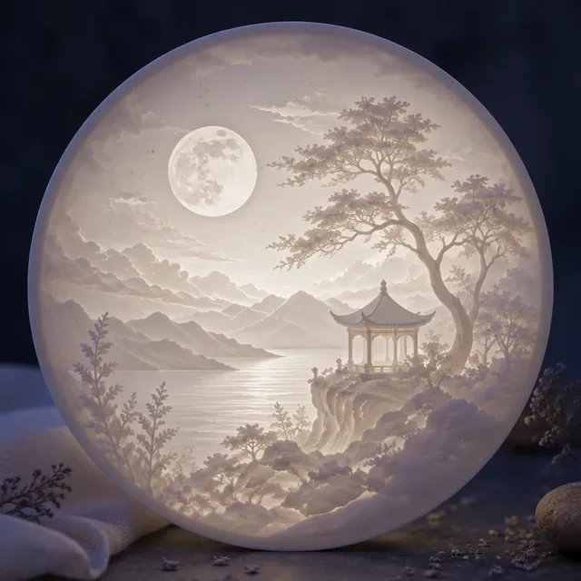 Moonstone Lithophane style artwork preview