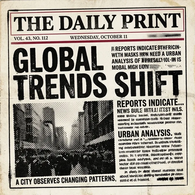 Newspaper Halftone style artwork preview