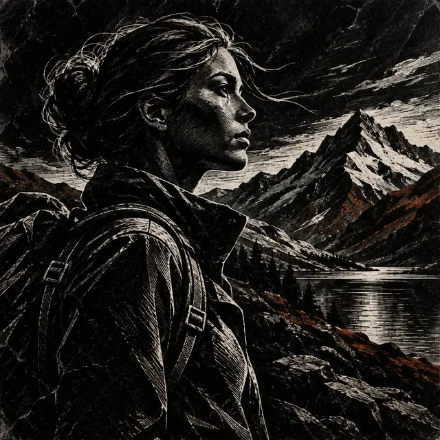 Obsidian Scratchboard style artwork preview