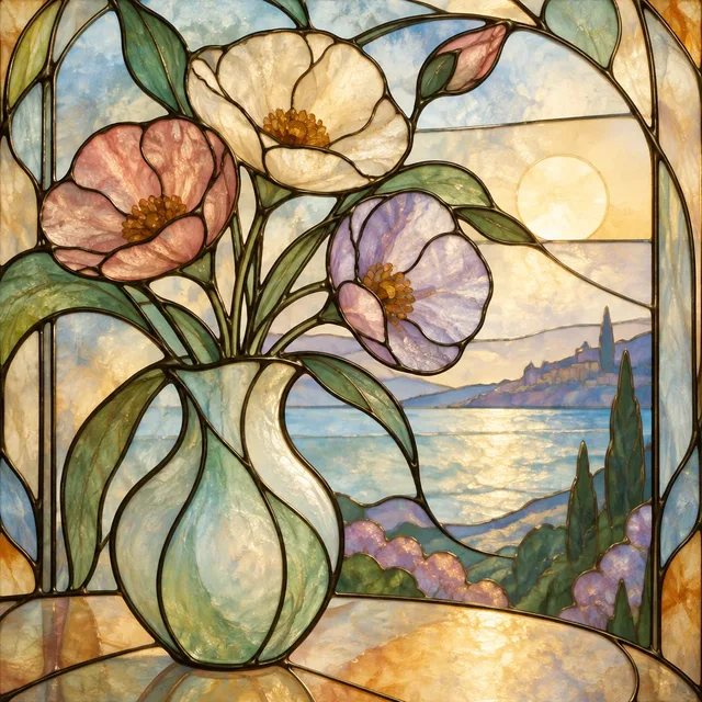 Opaline Stained Glass style artwork preview