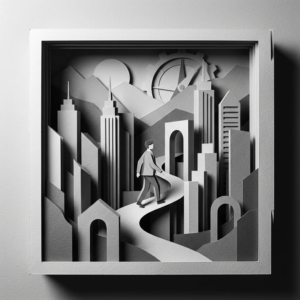Paper Cutout style artwork preview