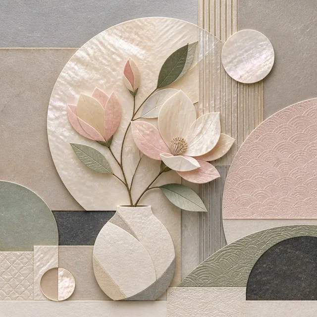 Pearl Paper Marquetry style artwork preview