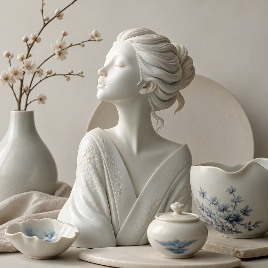 Porcelain style artwork preview