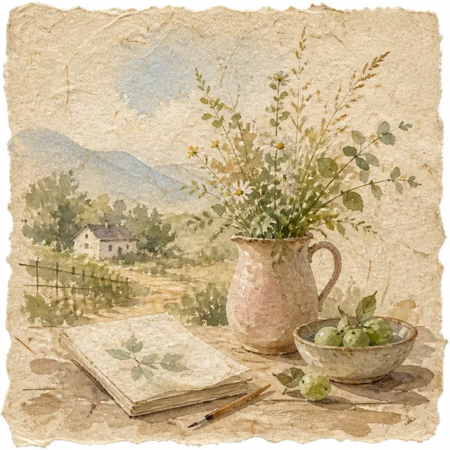 Reed-Paper Watercolor style artwork preview