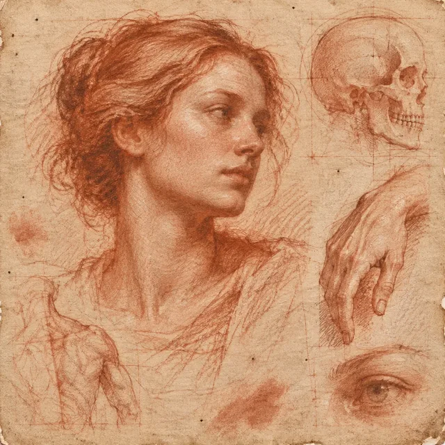 Renaissance Sanguine Study style artwork preview