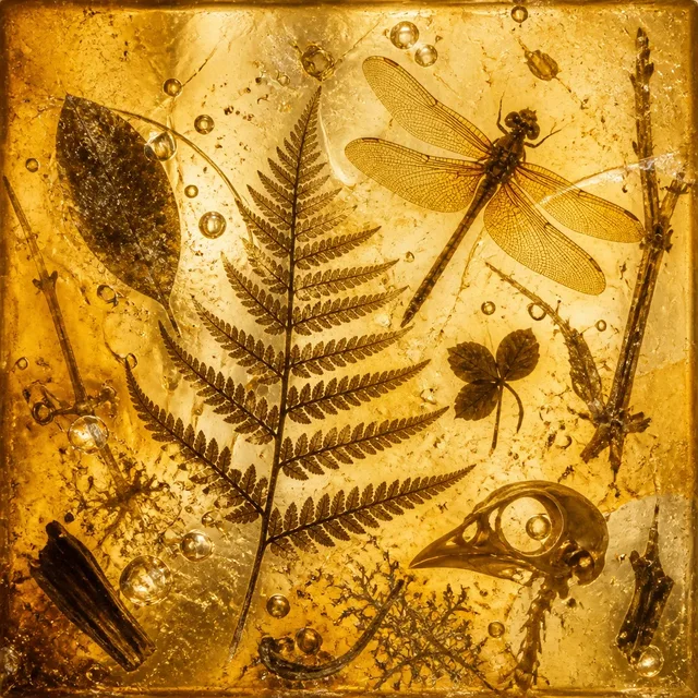 Resin Fossil Photogram style artwork preview
