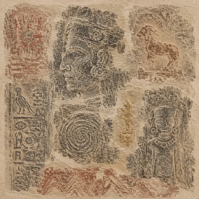Sandstone Rubbing style artwork preview