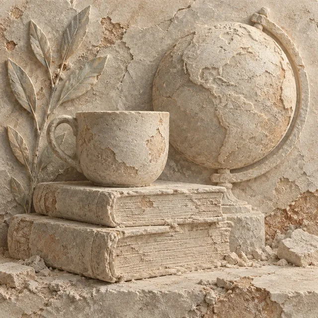 Sepiolite Chalk Relief style artwork preview