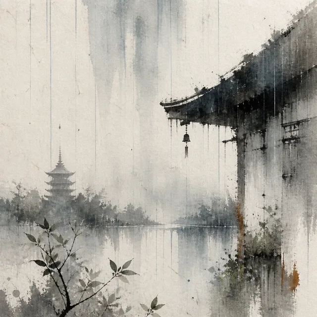 Sumi Rain Ledger style artwork preview