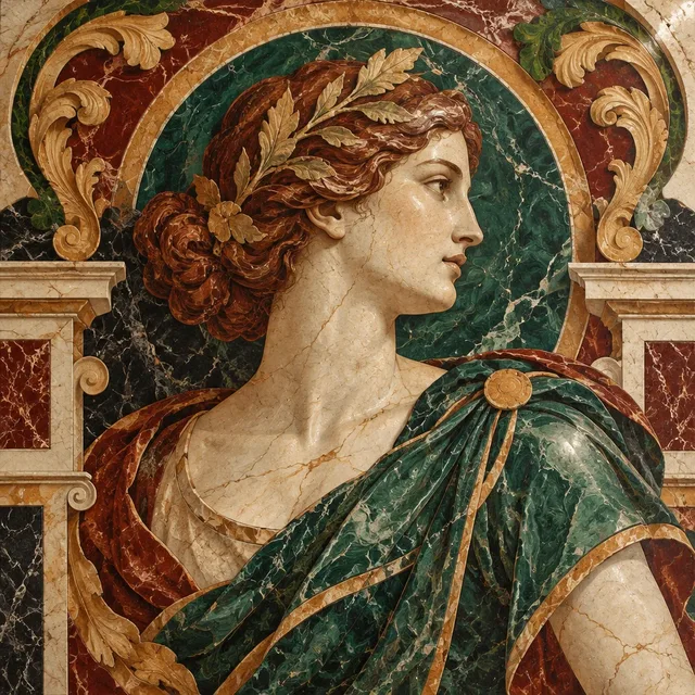 Venetian Scagliola style artwork preview