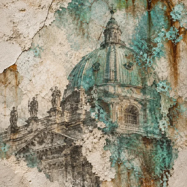 Verdigris Plaster Transfer style artwork preview